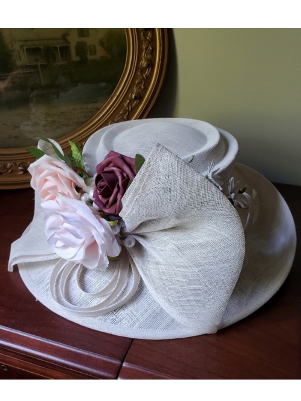 Kentucky Derby Sinamay Easter Hat